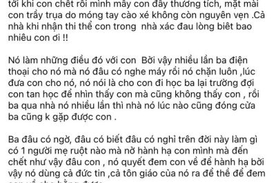 Có người ”Mẹ Ruột ” nào mà Nh/ẫn Tâm Đ@nh Đ/ập,Hà/nh H/ạ con mình đến ch@t như vậy không